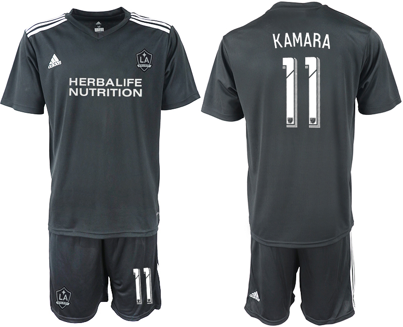 2018-19 Los Angeles Galaxy 11 KAMARA Black Training Soccer Jersey