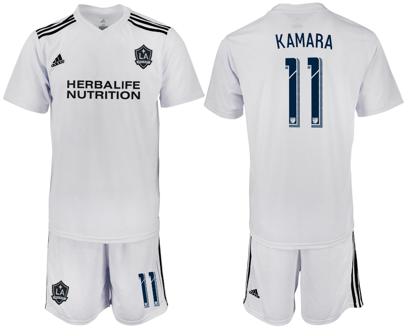 2018-19 Los Angeles Galaxy 11 KAMARA White Training Soccer Jersey