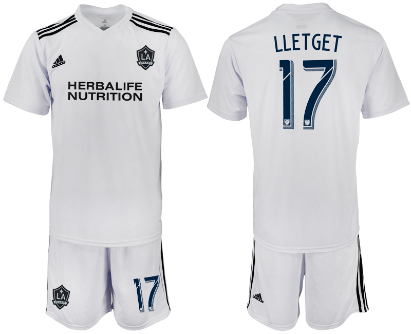 2018-19 Los Angeles Galaxy 17 LLETGET White Training Soccer Jersey - Click Image to Close