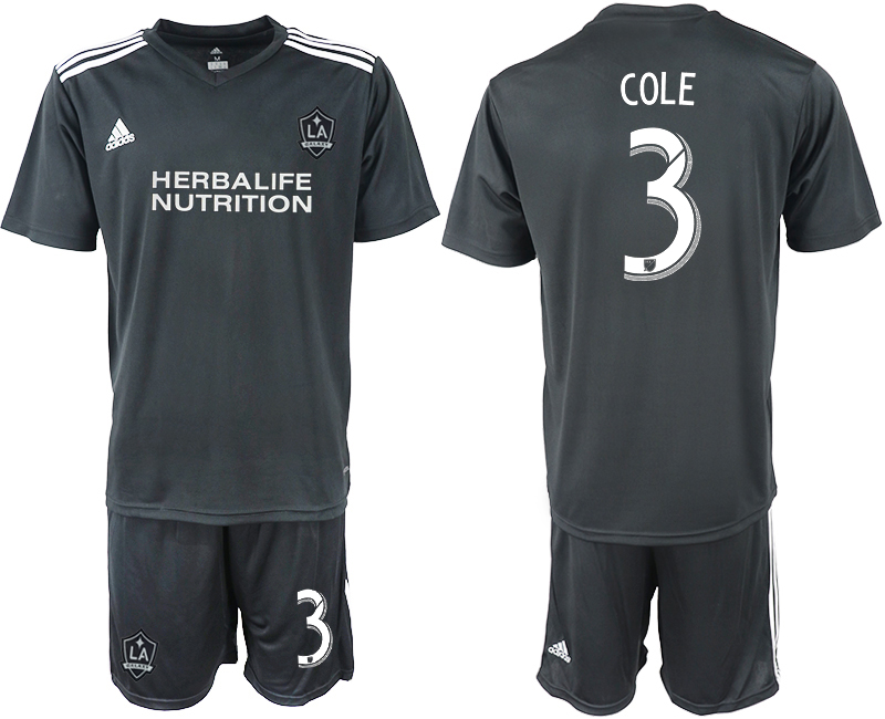 2018-19 Los Angeles Galaxy 3 COLE Black Training Soccer Jersey - Click Image to Close