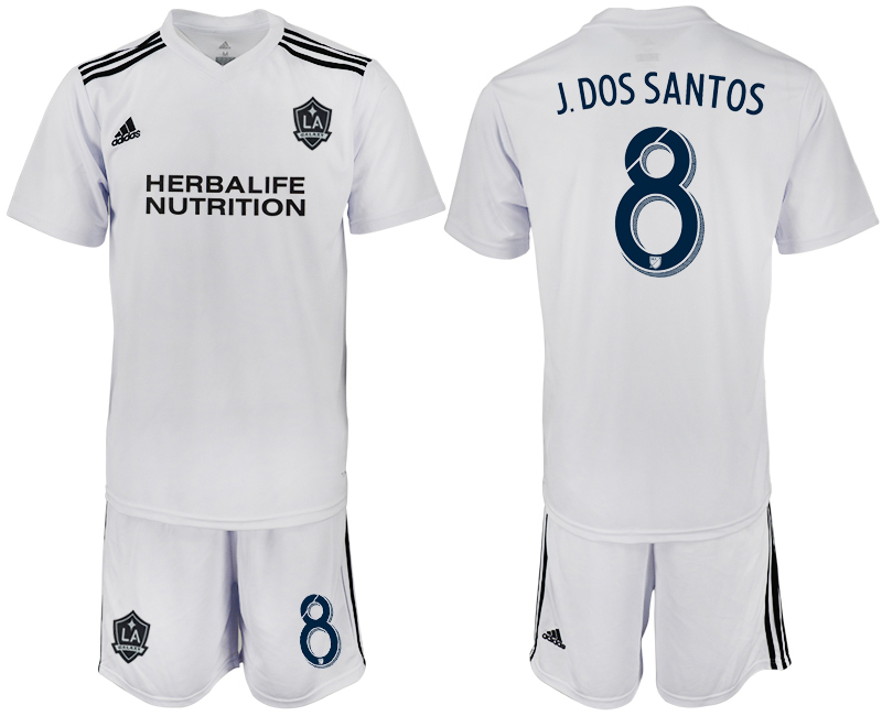 2018-19 Los Angeles Galaxy 8 J.DOS SANTOS White Training Soccer Jersey