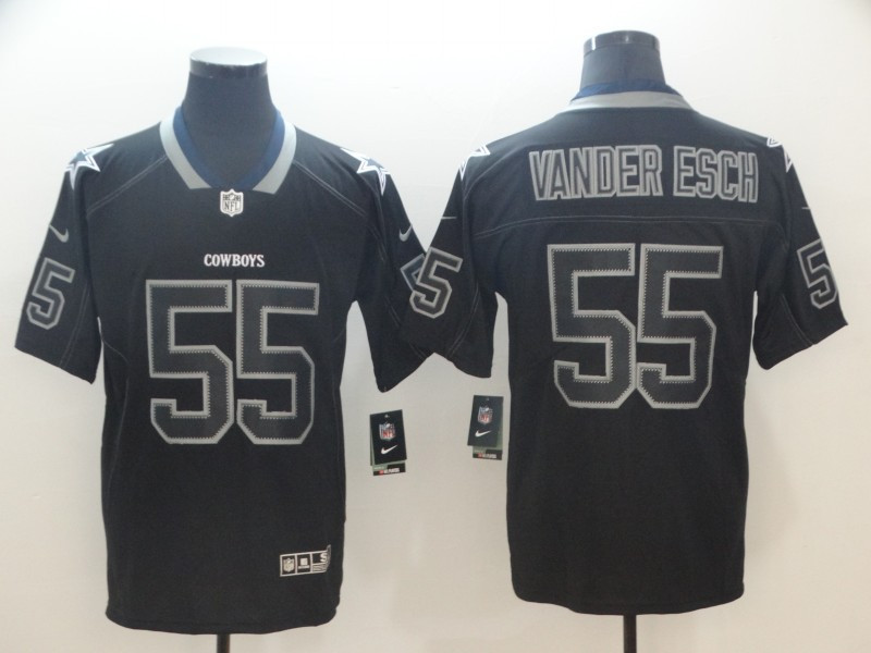 Nike Cowboys 55 Leighton Vander Esch Black Shadow Legend Limited Jersey