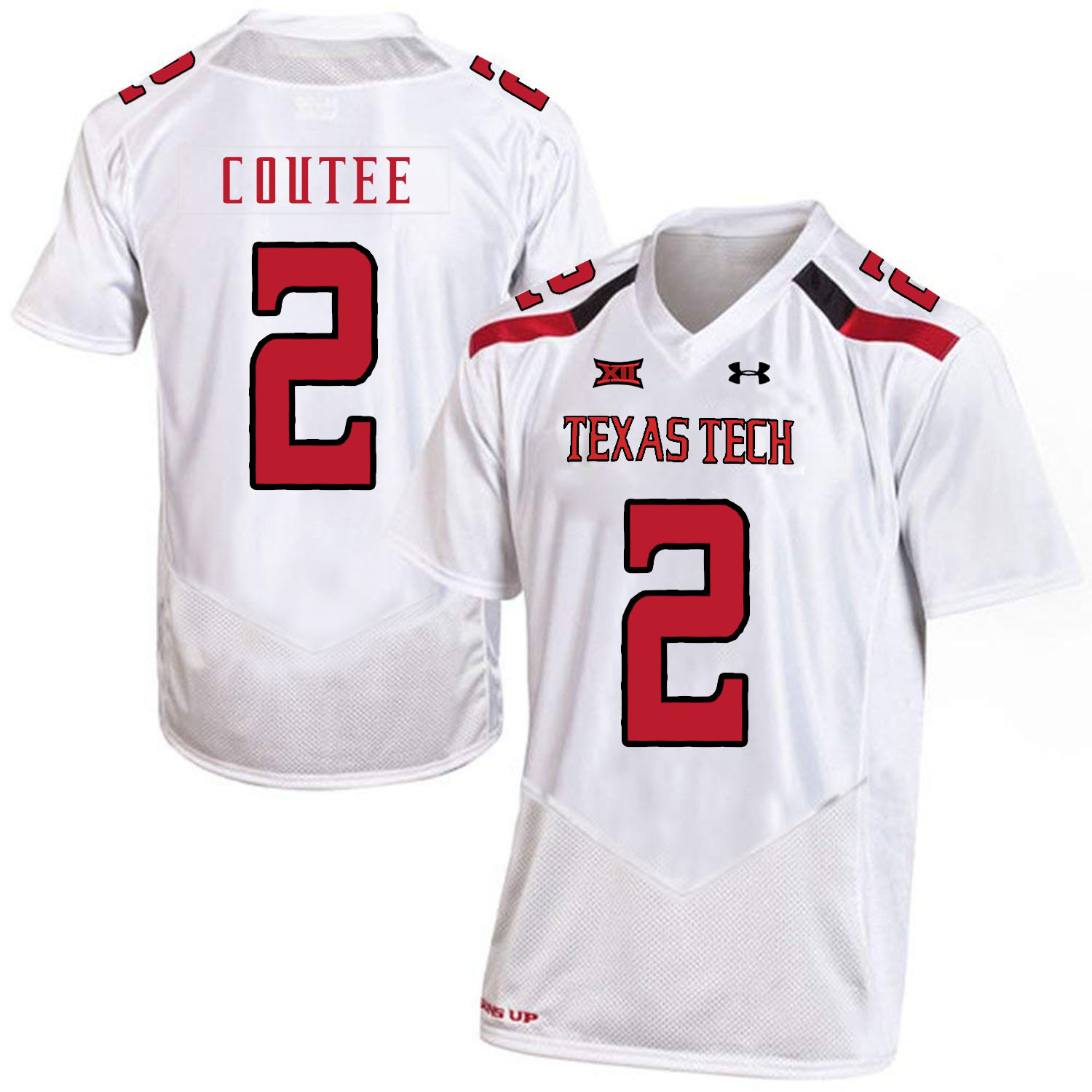 Texas Tech Red Raiders 2 Keke Coutee White College Football Jersey