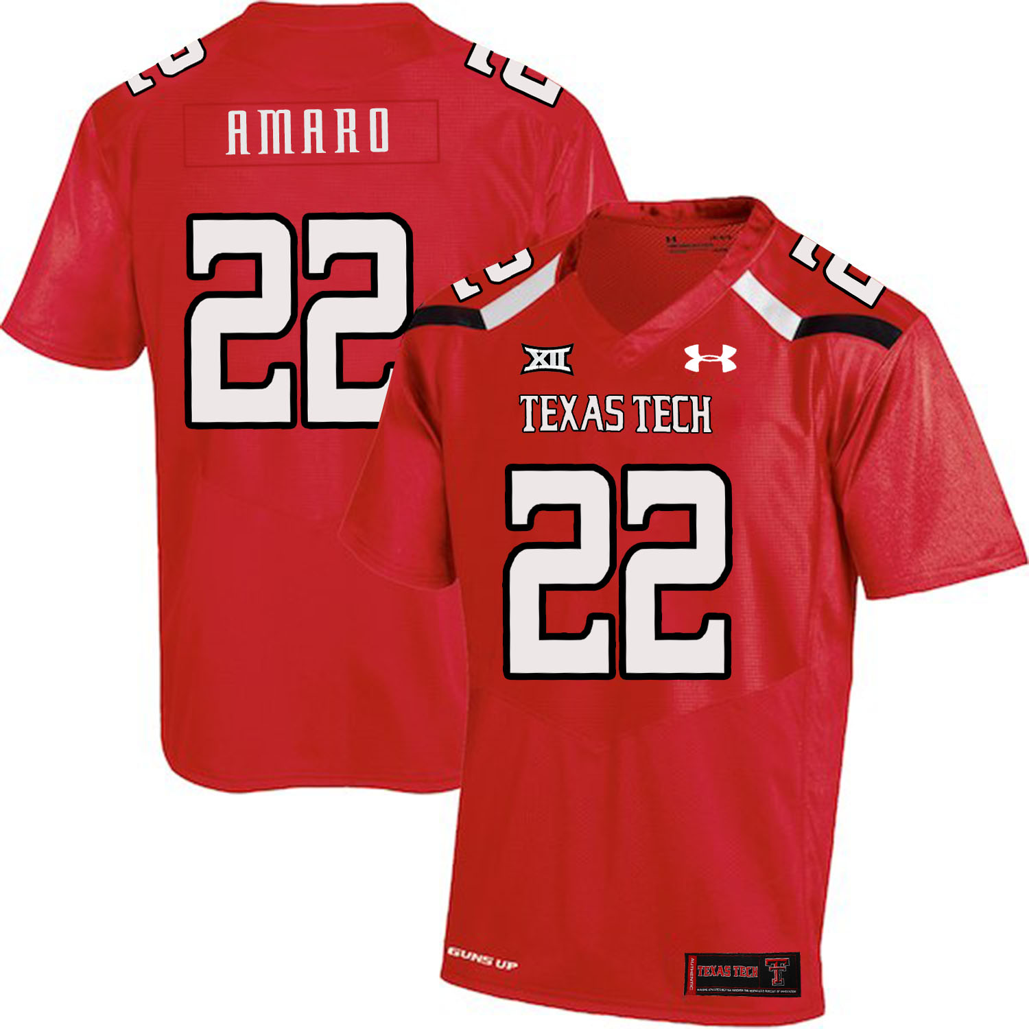 Texas Tech Red Raiders 22 Jace Amaro Red College Football Jersey