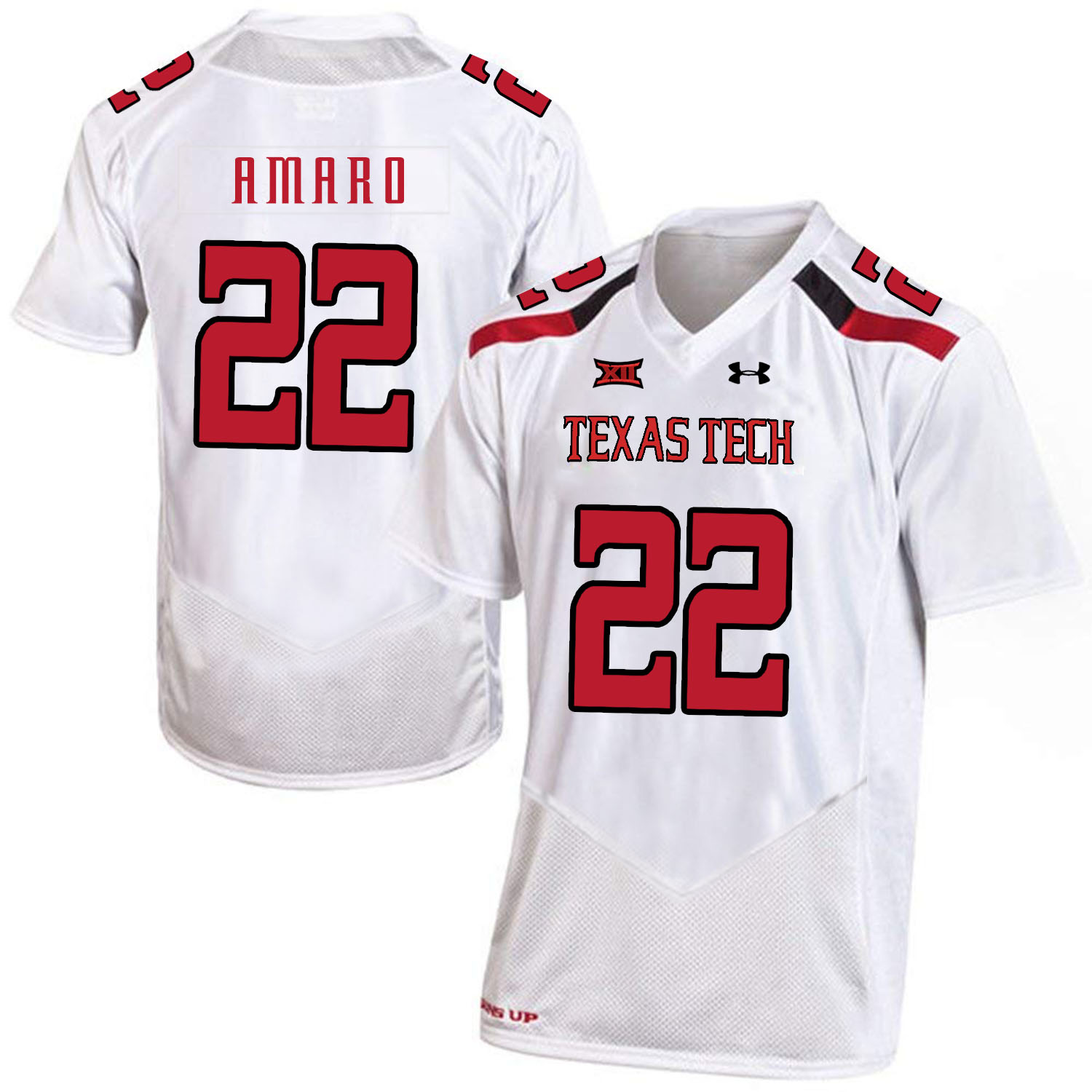 Texas Tech Red Raiders 22 Jace Amaro White College Football Jersey