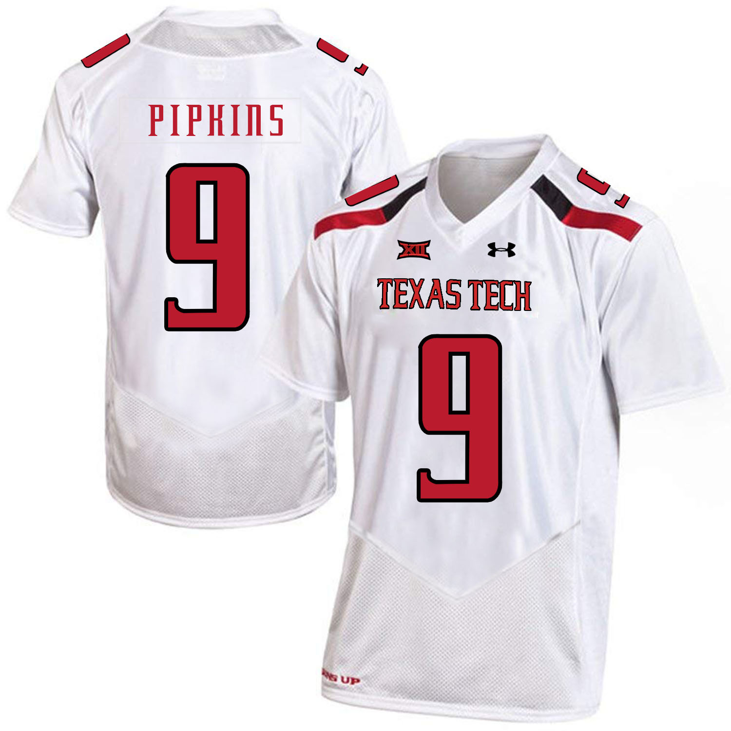 Texas Tech Red Raiders 9 Ondre Pipkins White College Football Jersey