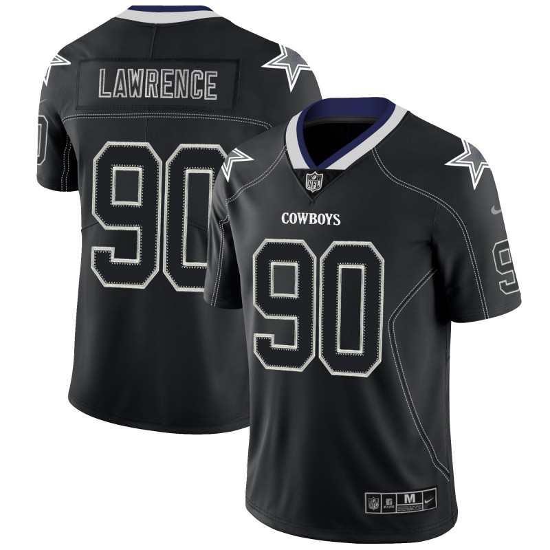 Nike Cowboys 90 DeMarcus Lawrence Black Shadow Legend Limited Jersey