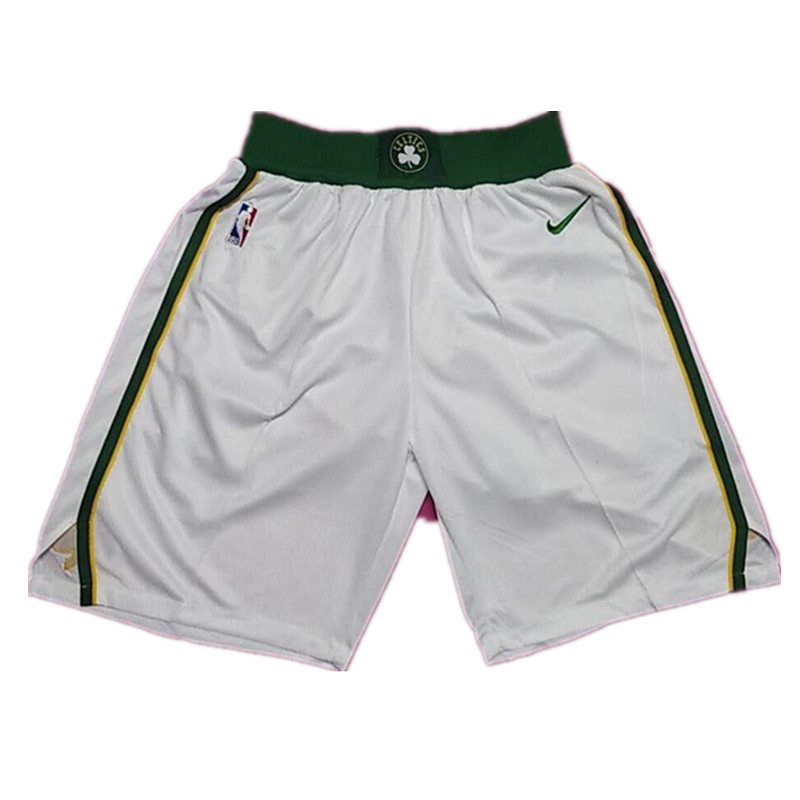 Celtics White 2018-19 City Edition Nike Swingman Shorts