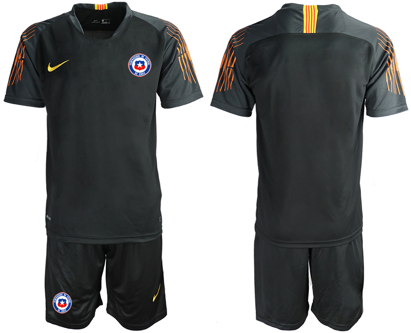 2018-19 Chile Black Goalkeeper Soccer Jersey