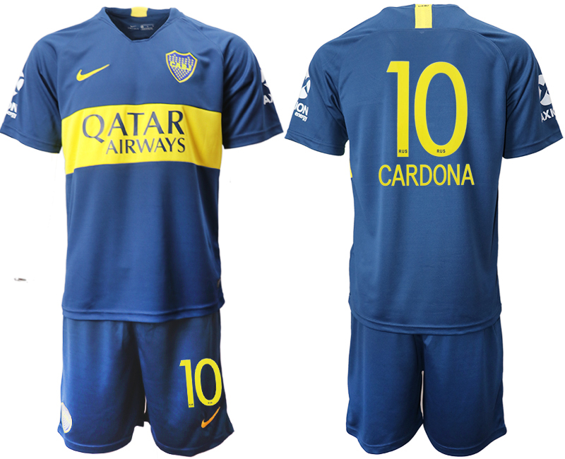 2018-19 Boca Juniors 10 CARDONA Home Soccer Jersey