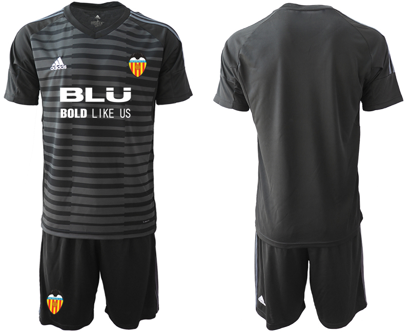 2018-19 Valencia Black Goalkeeper Soccer Jersey