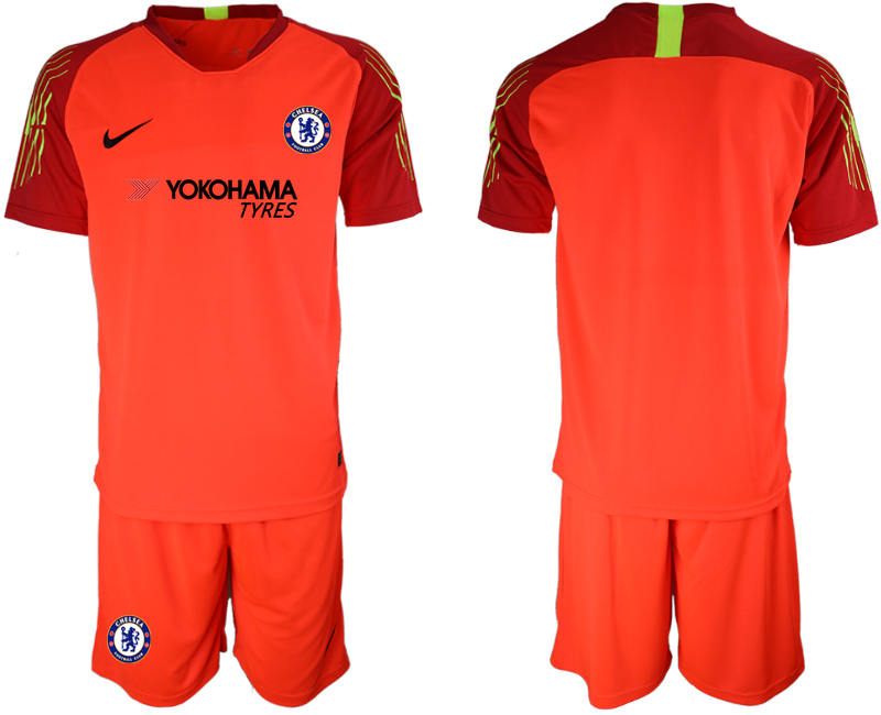2018-19 Chelsea Red Goalkeeper Soccer Jersey