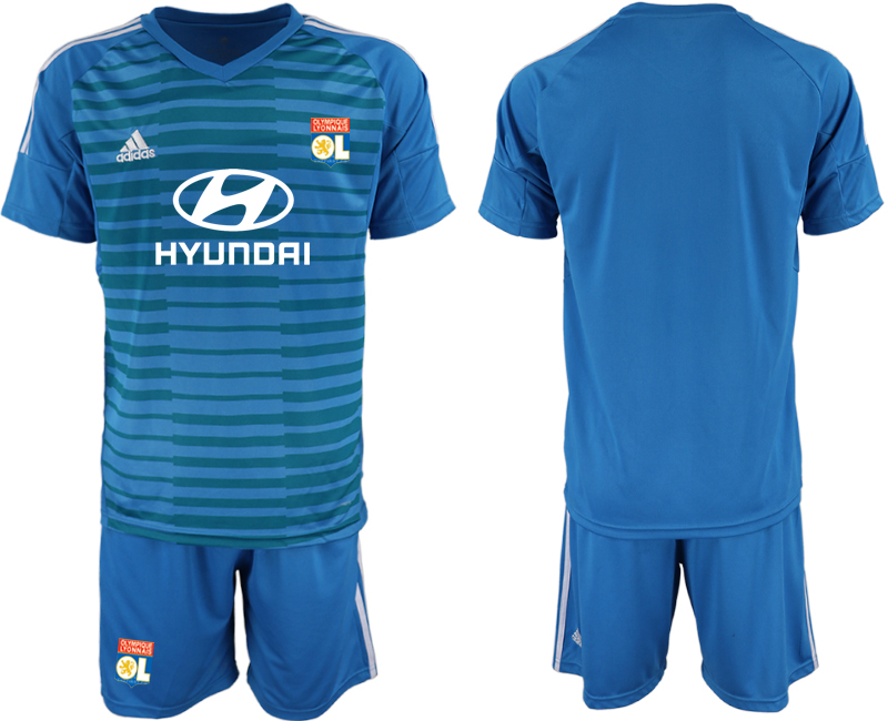 2018-19 Lyon Blue Goalkeeper Soccer Jersey