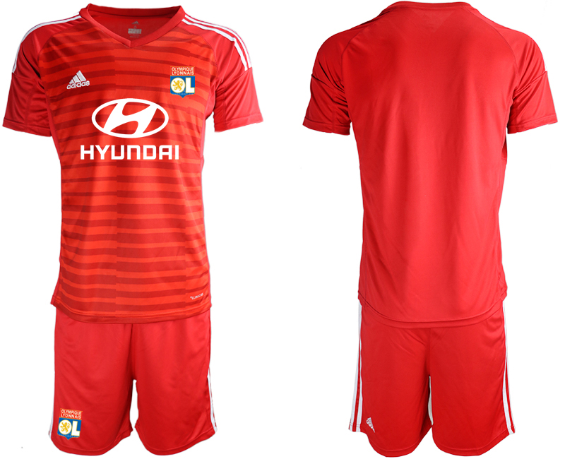 2018-19 Lyon Red Goalkeeper Soccer Jersey