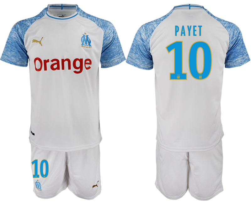 2018-19 Marseille 10 PAYET Home Soccer Jersey