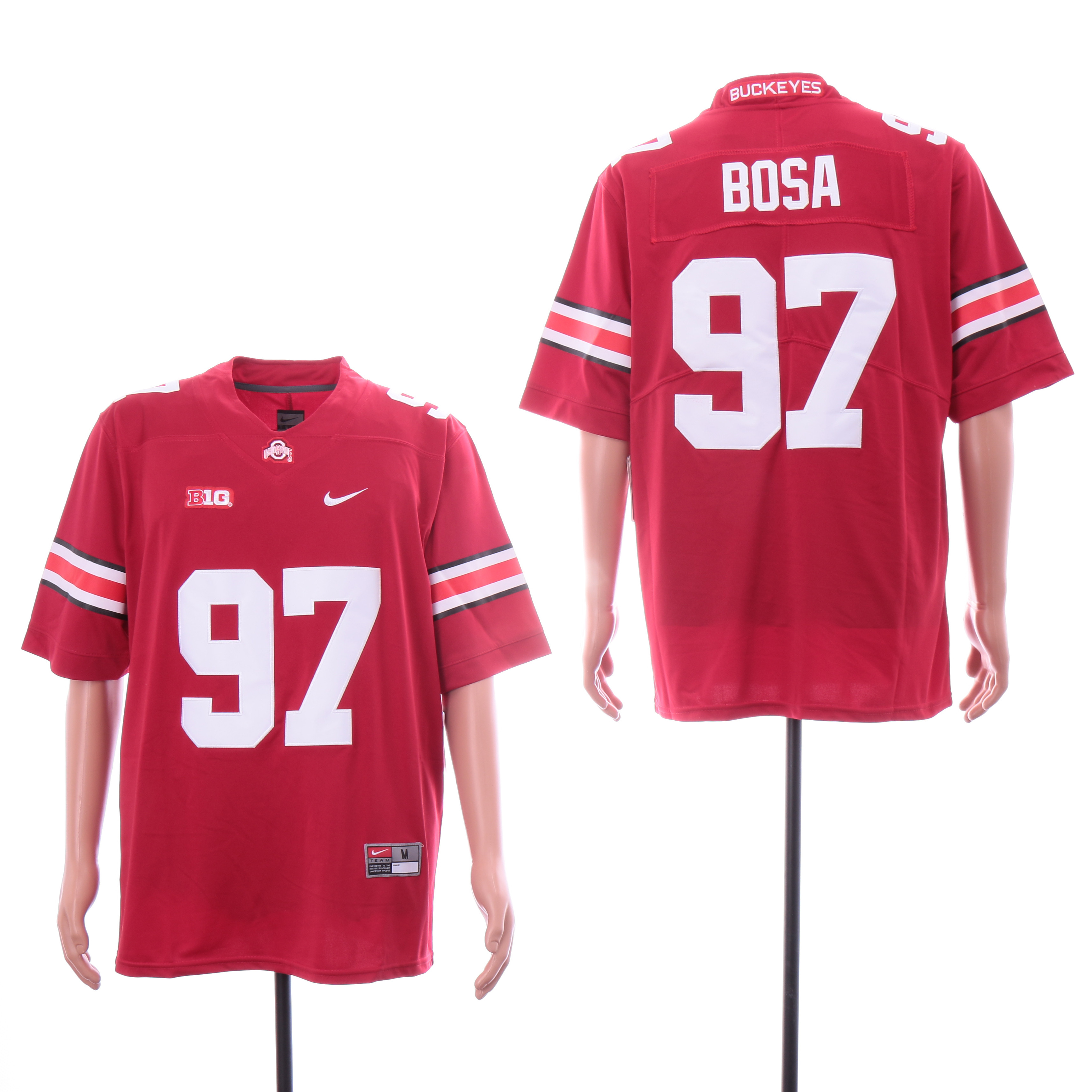 Ohio State Buckeyes 97 Joey Bosa Red Nike College Football Jersey