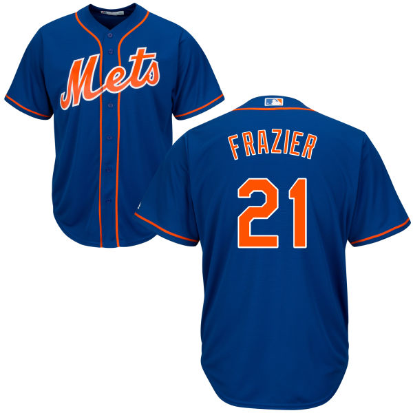 Mets 21 Todd Frazier Blue Cool Base Jersey