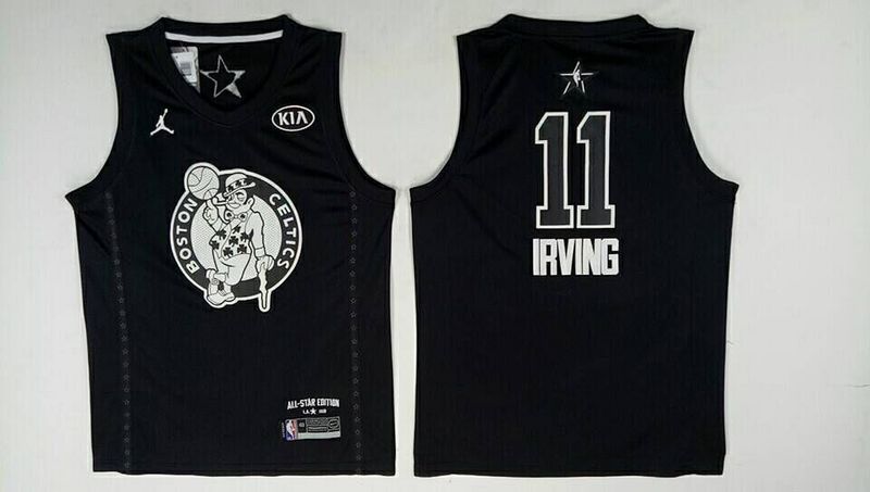 Celtics 11 Kyrie Irving Black 2018 All-Star Game Jordan Brand Authentic Jersey