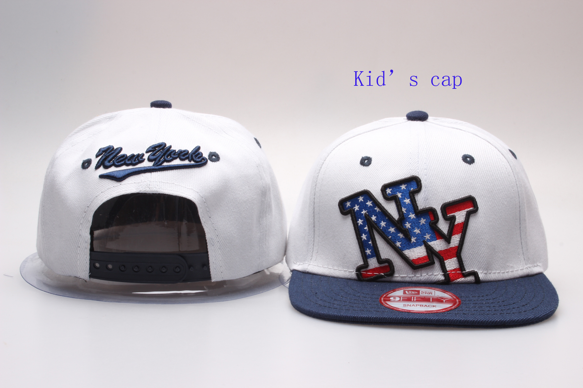 New York USA Flag Logo Kid's Fashion Adjustable Hat YP
