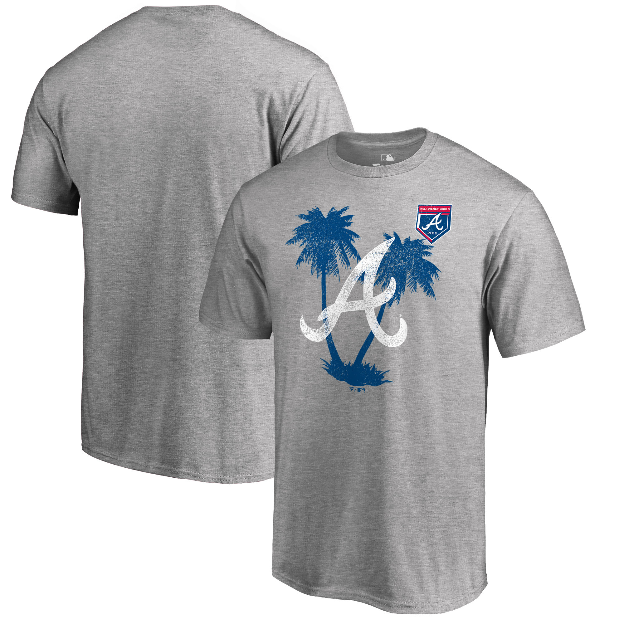Atlanta Braves Fanatics Branded 2018 MLB Spring Training Vintage T Shirt Heather Gray