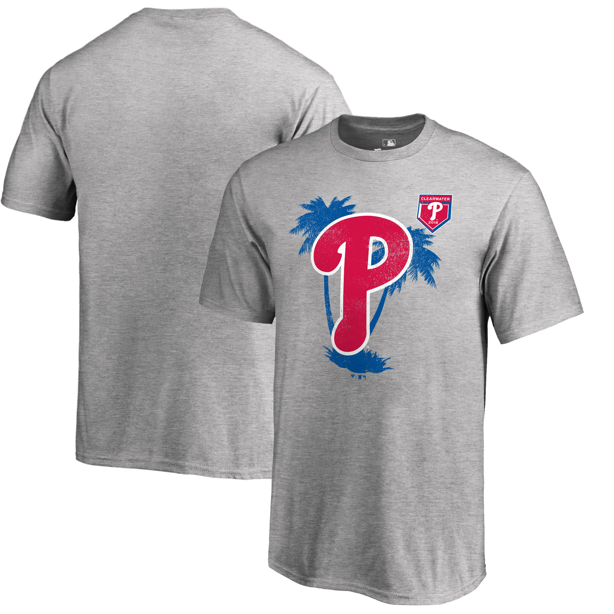 Philadelphia Phillies Fanatics Branded 2018 MLB Spring Training Vintage T Shirt Heather Gray