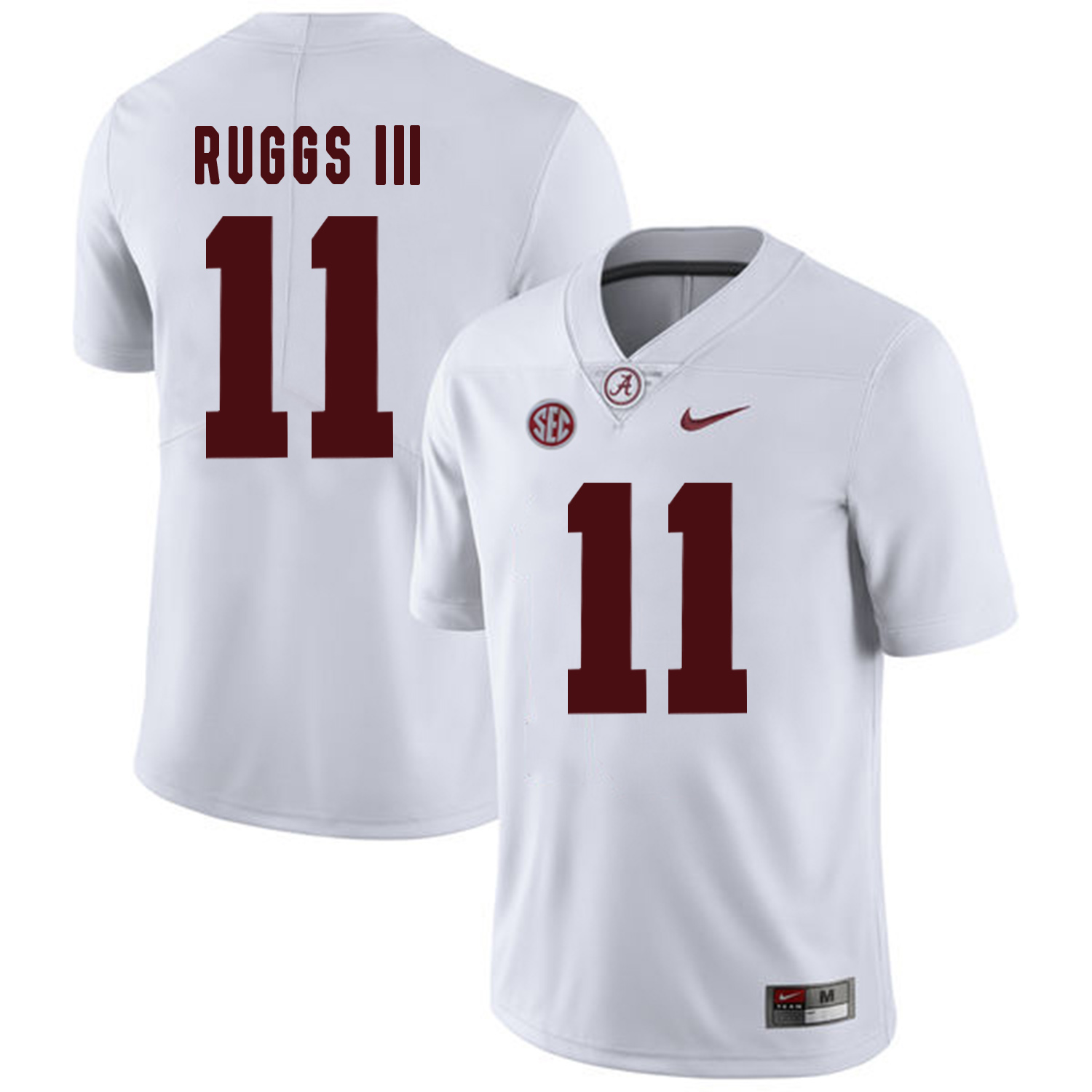 Alabama Crimson Tide 11 Henry Ruggs III White College Football Jersey - Click Image to Close