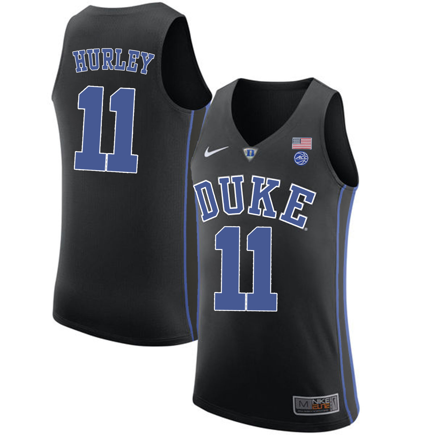 Duke Blue Devils 11 Bobby Hurley Black College Basketball Jersey