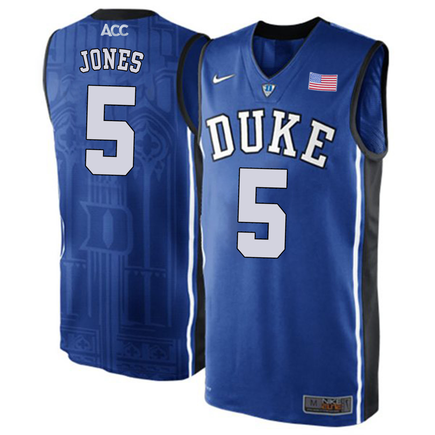 Duke Blue Devils 5 Tyus Jones Blue College Basketball Elite Jersey