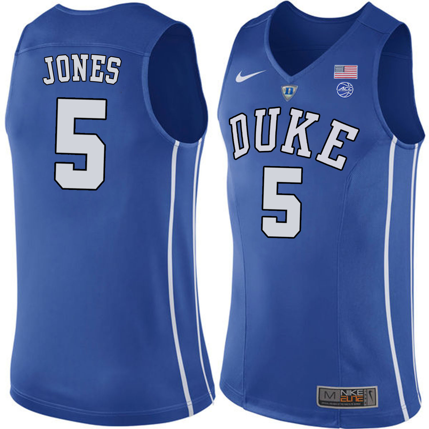 Duke Blue Devils 5 Tyus Jones Blue College Basketball Jersey