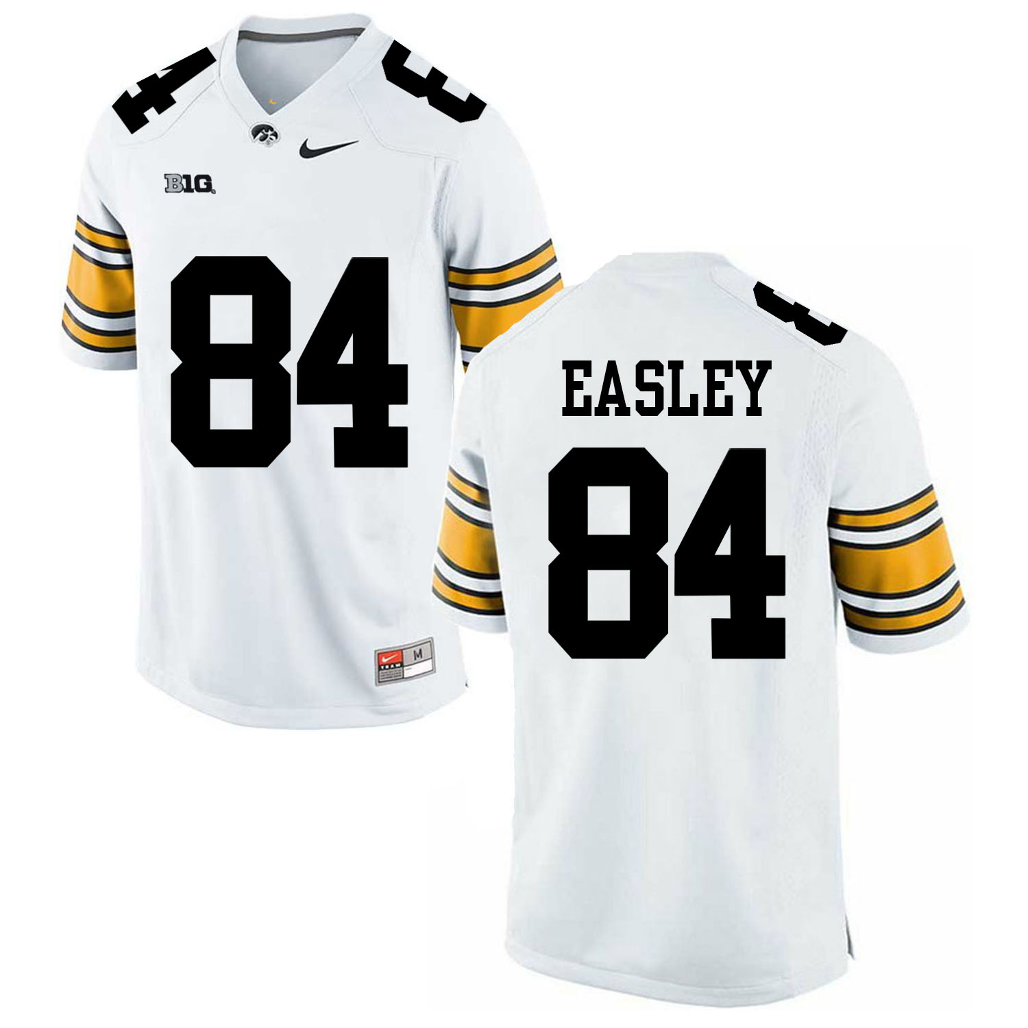 Iowa Hawkeyes 84 Nick Easley White College Football Jersey - Click Image to Close