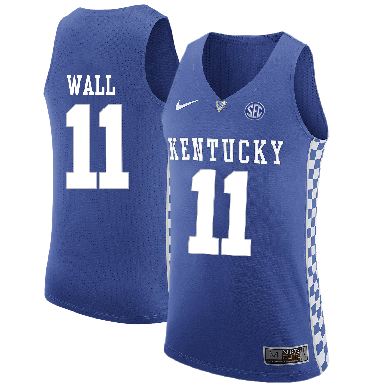 Kentucky Wildcats 11 John Wall Blue College Basketball Jersey