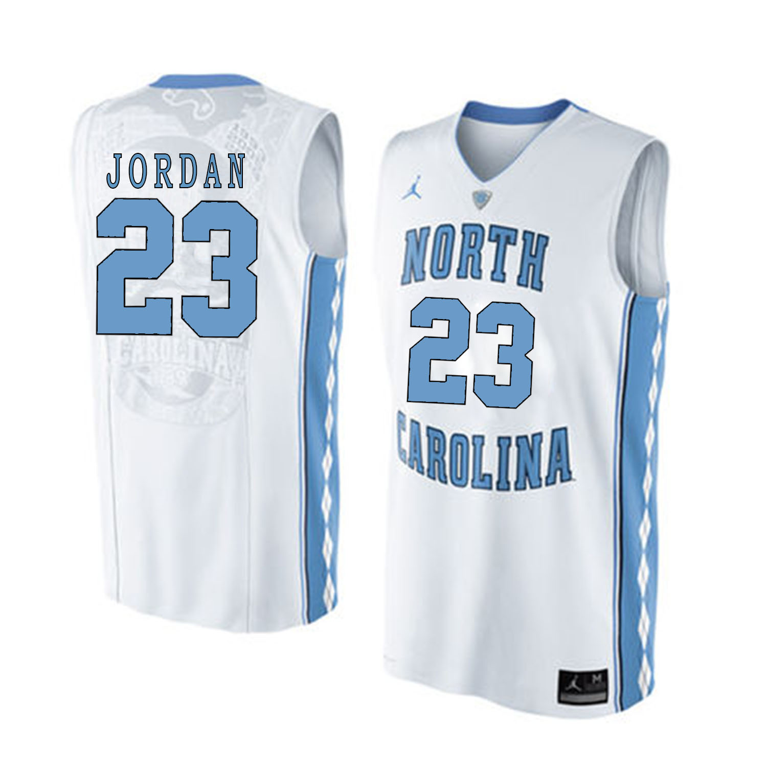 North Carolina Tar Heels 23 Michael Jordan White College Basketball Jersey