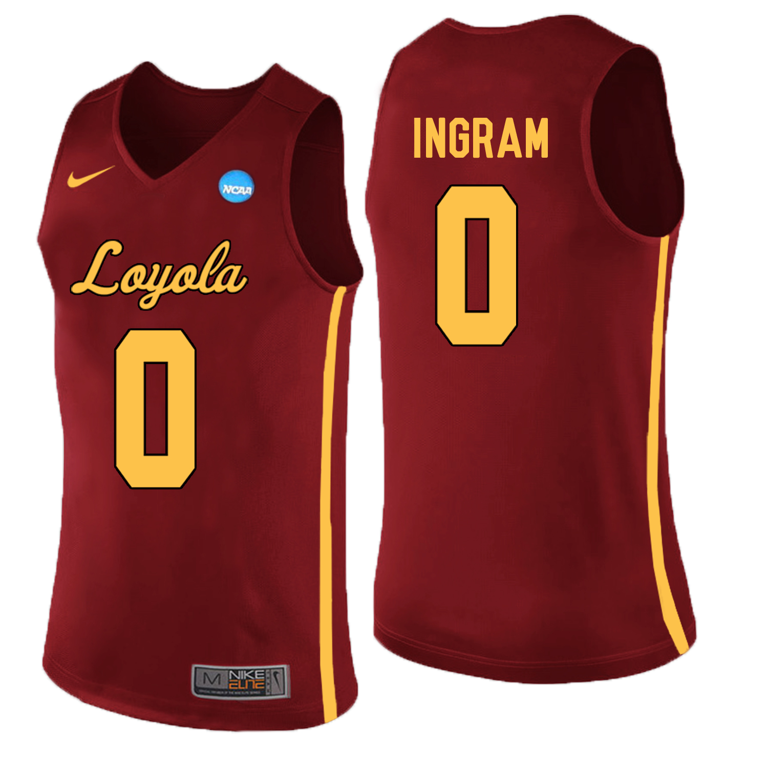Loyola (Chi) Ramblers 0 Donte Ingram Red College Basketball Jersey - Click Image to Close