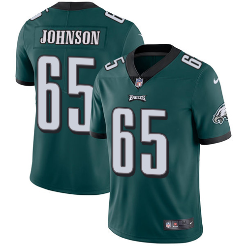 Nike Eagles 65 Lane Johnson Green Youth Vapor Untouchable Player Limited Jersey