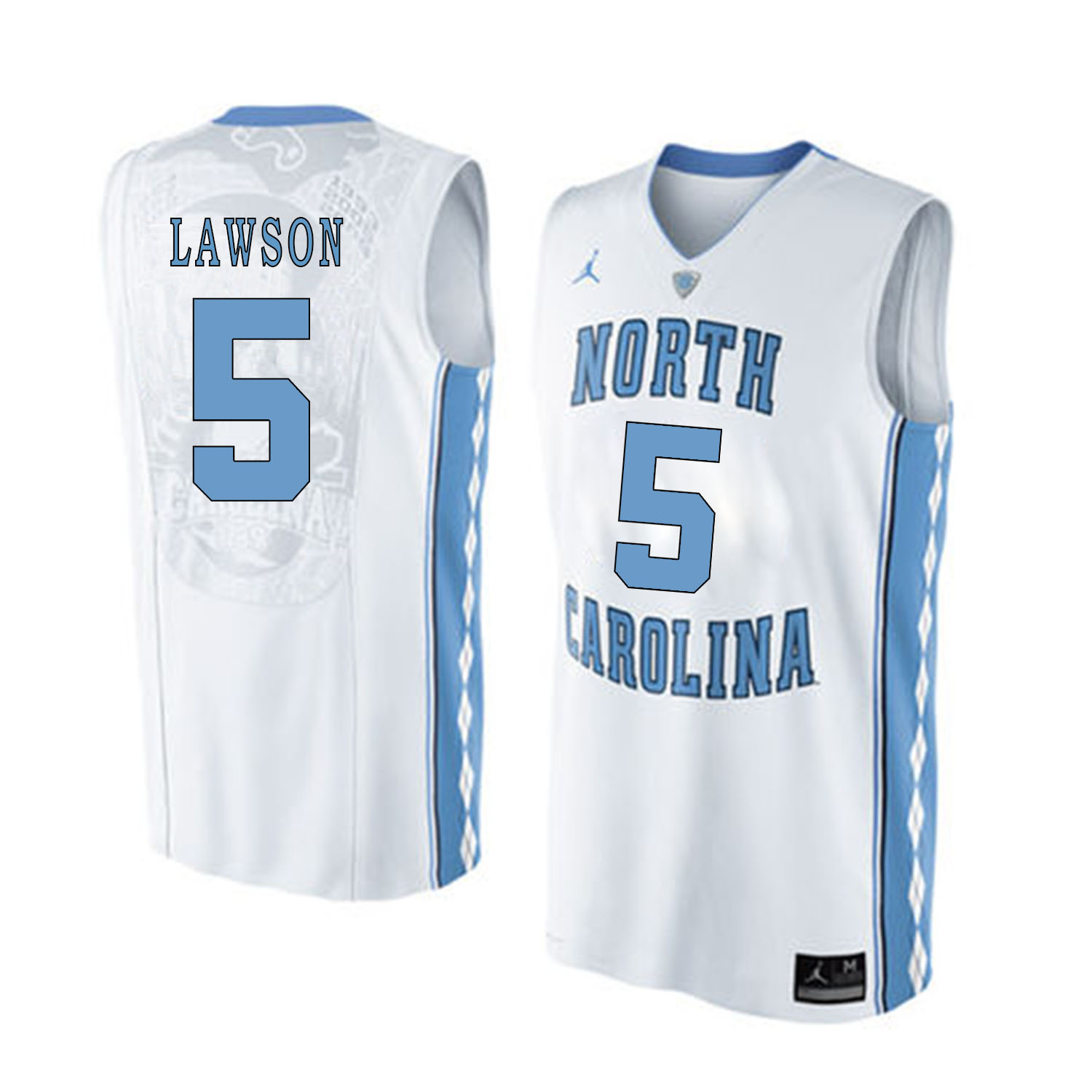 North Carolina Tar Heels 5 Ty Lawson White College Basketball Jersey