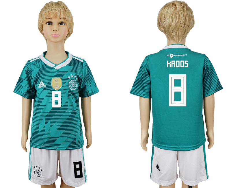Germany 8 KROOS Away 2018 FIFA World Cup Youth Soccer Jersey - Click Image to Close