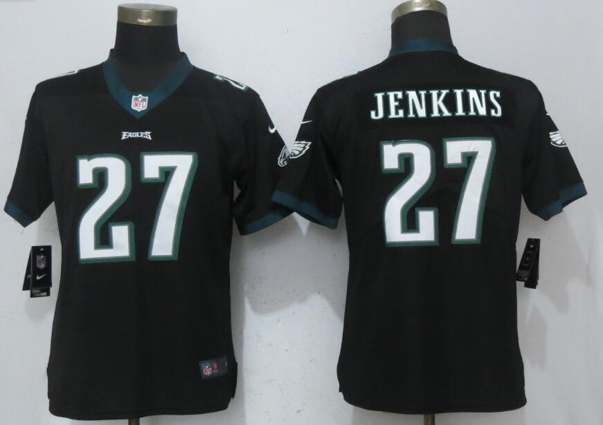 Nike Eagles Malcolm Black Women Vapor Untouchable Player Limited Jersey - Click Image to Close