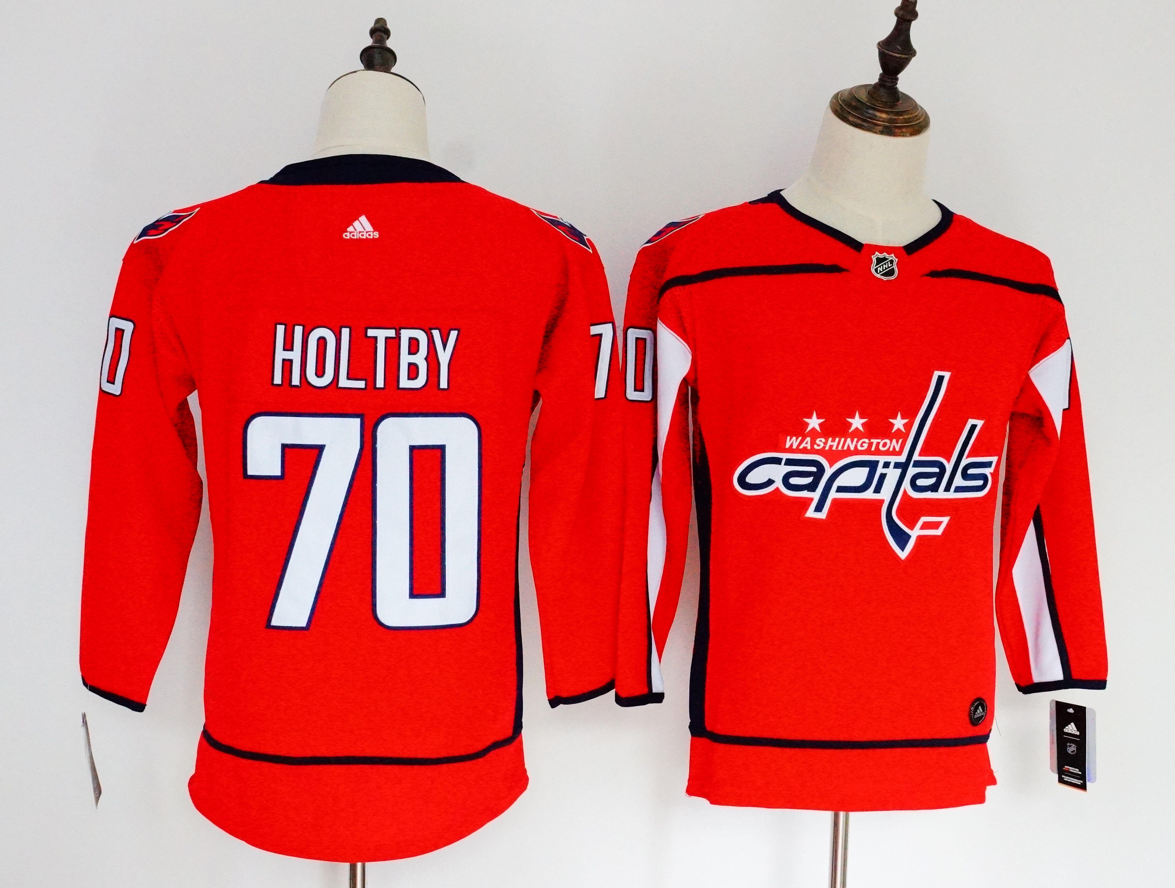 Capitals 70 Braden Holtby Red Women Adidas Jersey