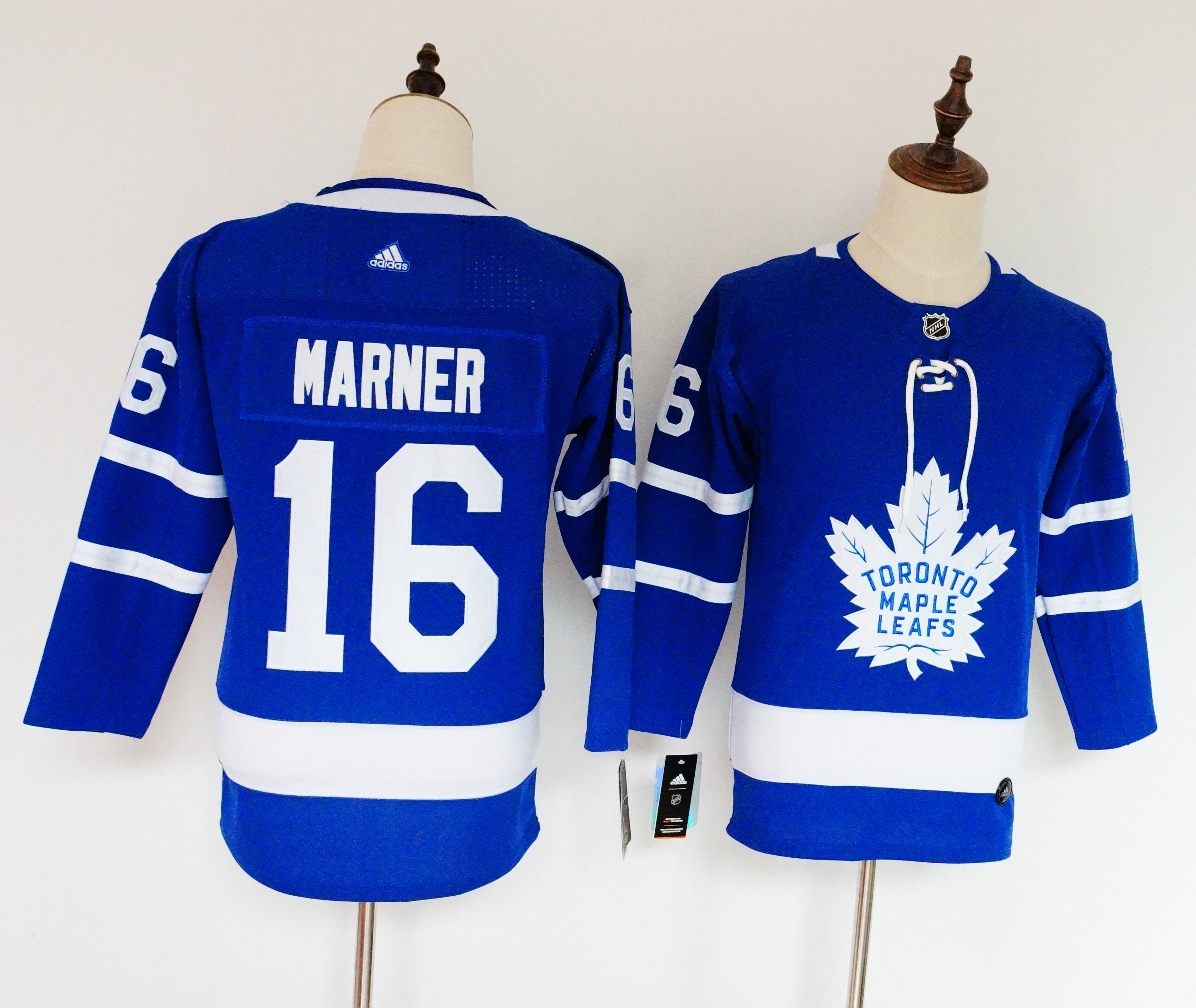 Maple Leafs 16 Mitch Marner Blue Women Adidas Jersey
