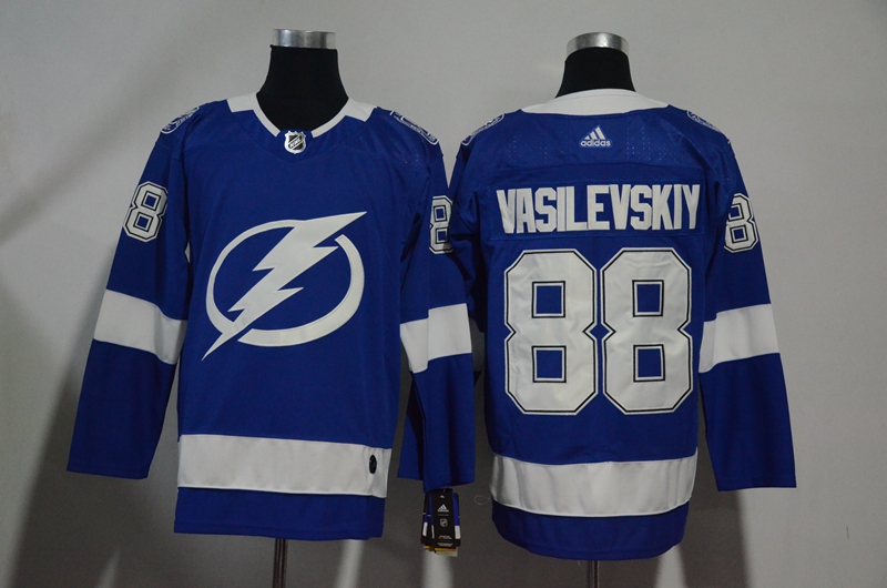 Lightning 88 Andrei Vasilevskiy Blue Adidas Jersey