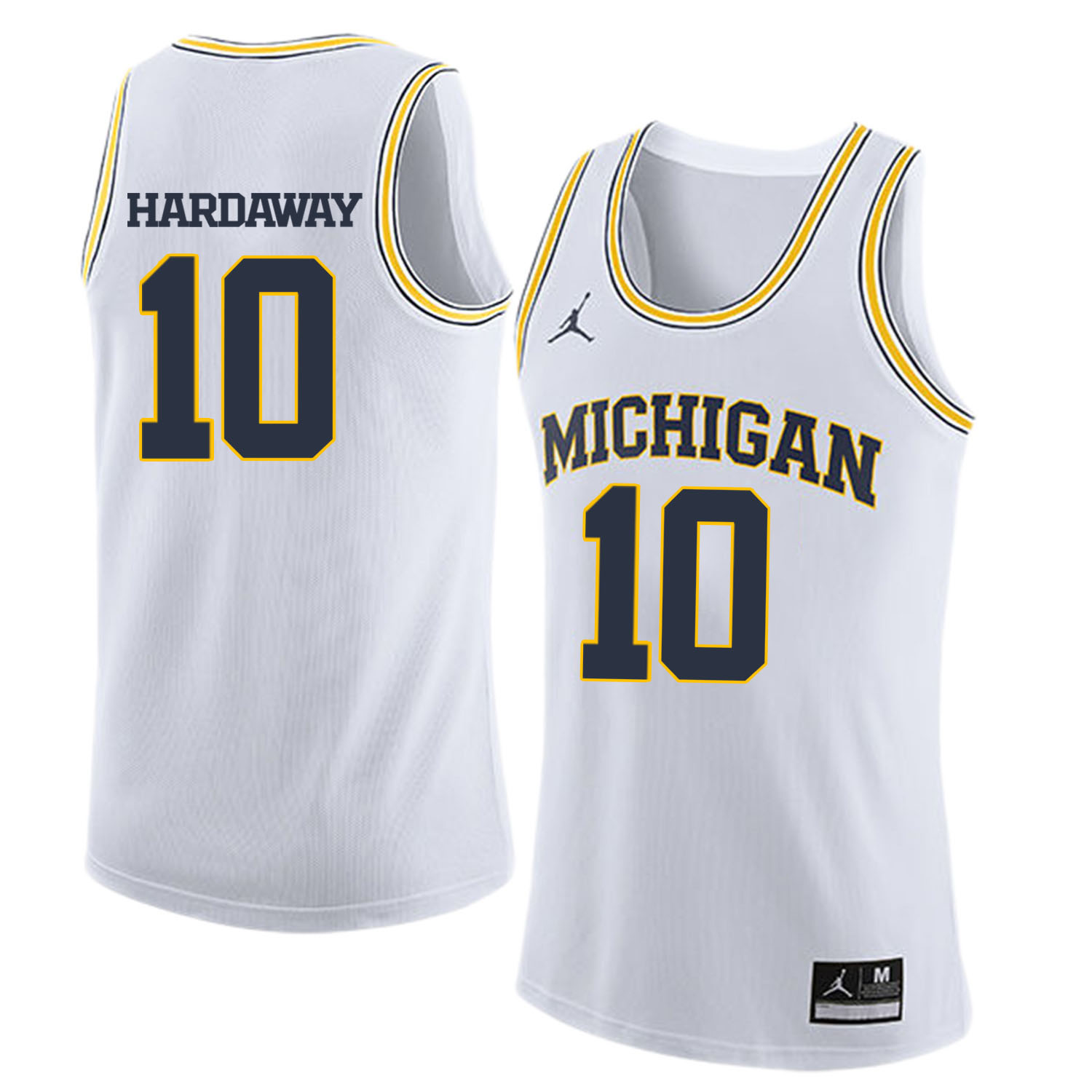 University of Michigan 10 Tim Hardaway Jr. White College Basketball Jersey - Click Image to Close