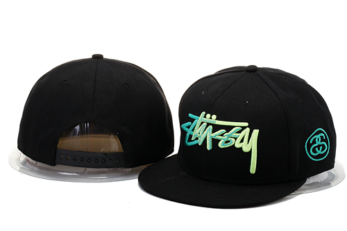 Stussy Fresh Logo Black Fashion Adjustable Hat GS