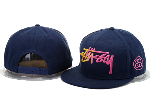 Stussy Fresh Logo Navy Fashion Adjustable Hat GS