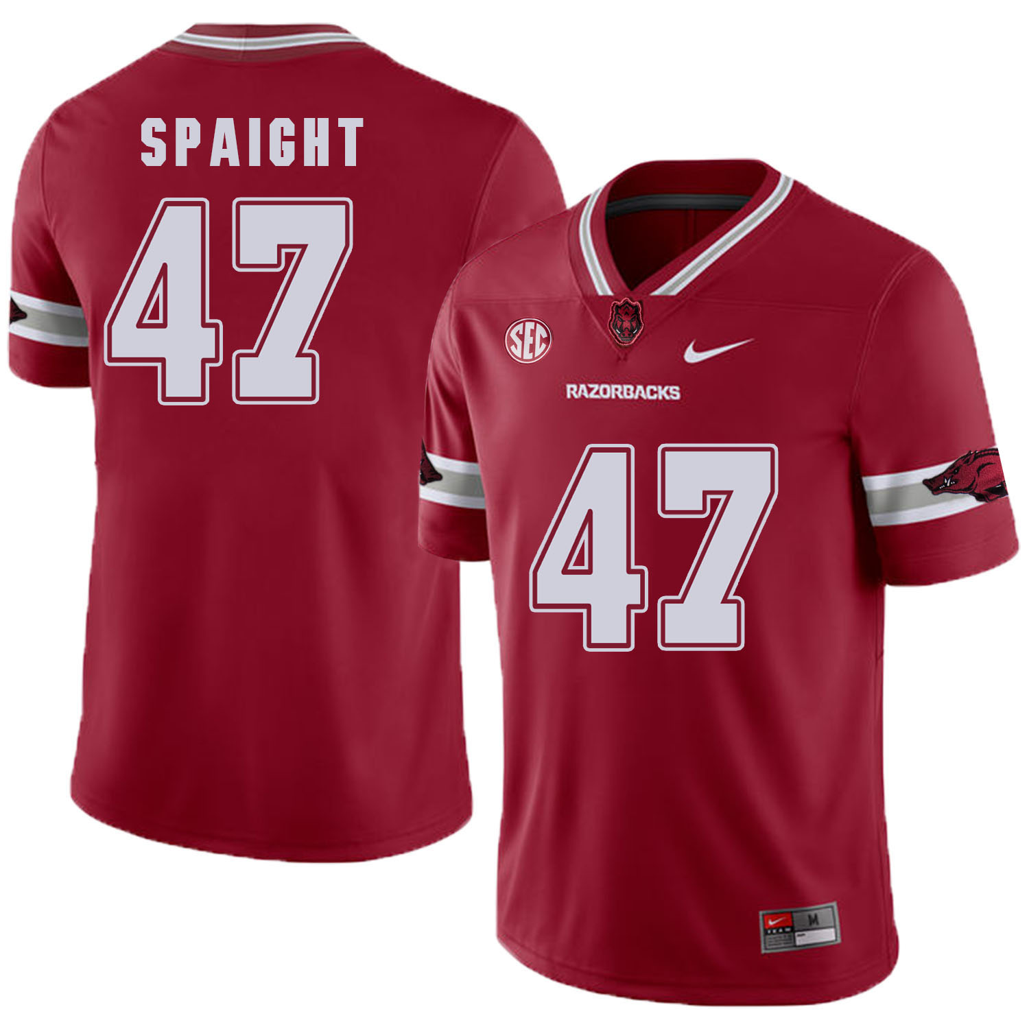 Arkansas Razorbacks 47 Martrell Spaight Red College Football Jersey - Click Image to Close