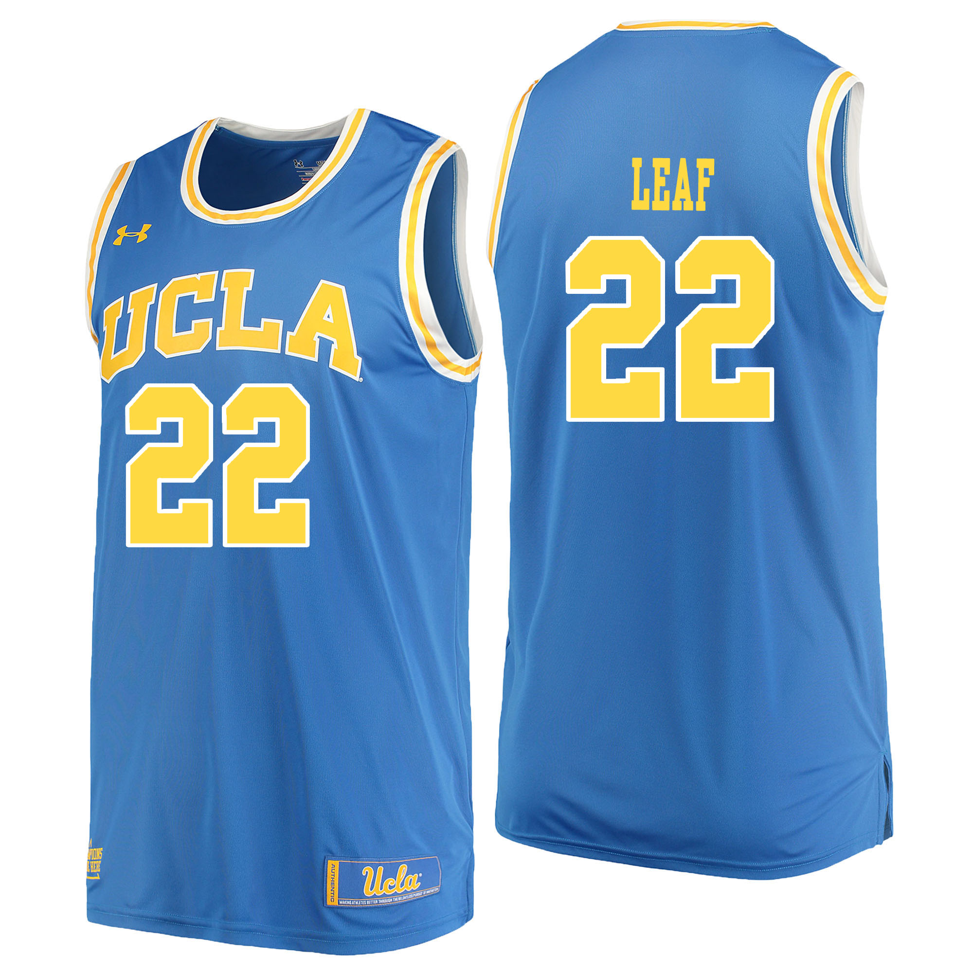 UCLA Bruins 22 T. J. Leaf Blue College Basketball Jersey UCLA Bruins 22 T. J. Leaf Blue College Basketball Jersey