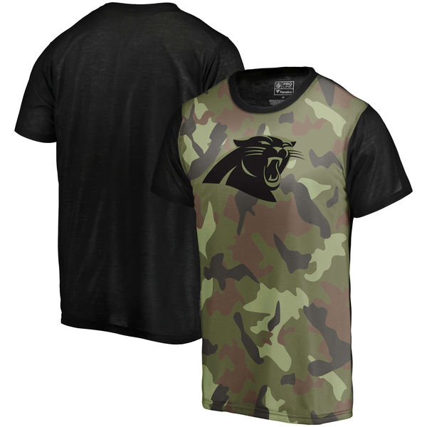 Carolina Panthers Camo NFL Pro Line by Fanatics Branded Blast Sublimated T-Shirt