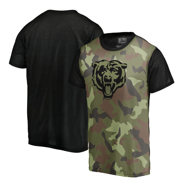 Chicago Bears Camo NFL Pro Line by Fanatics Branded Blast Sublimated T-Shirt