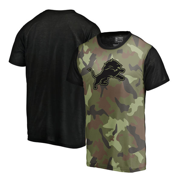 Detroit Lions Camo NFL Pro Line by Fanatics Branded Blast Sublimated T-Shirt