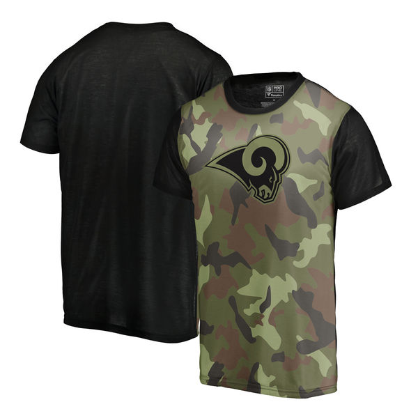 Los Angeles Rams Camo NFL Pro Line by Fanatics Branded Blast Sublimated T-Shirt