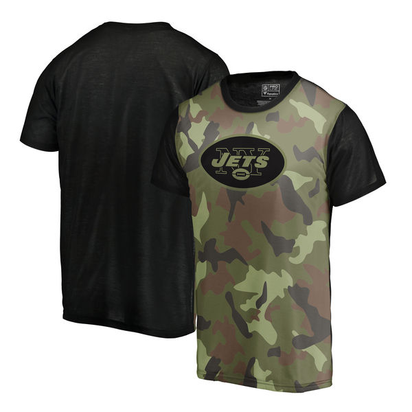 New York Jets Camo NFL Pro Line by Fanatics Branded Blast Sublimated T-Shirt